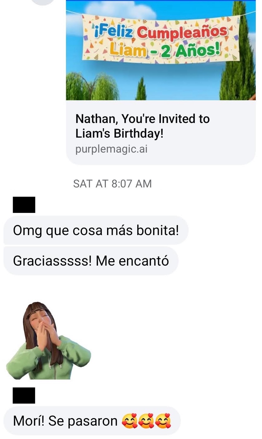 Parent reaction in Messenger